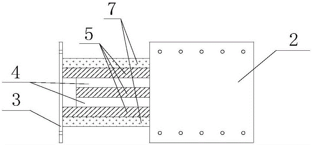 Angle-adjustable fan-shaped lead viscoelastic corner damper