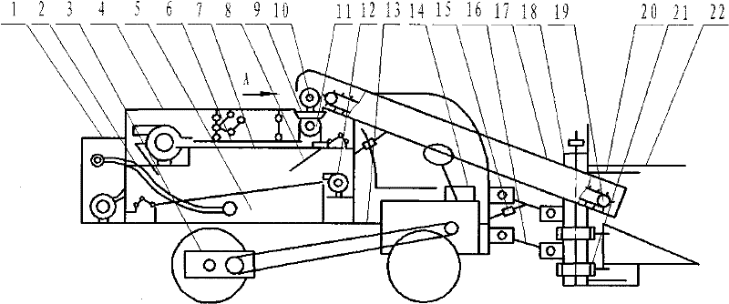 Belt drive self-propelled millet combine harvester