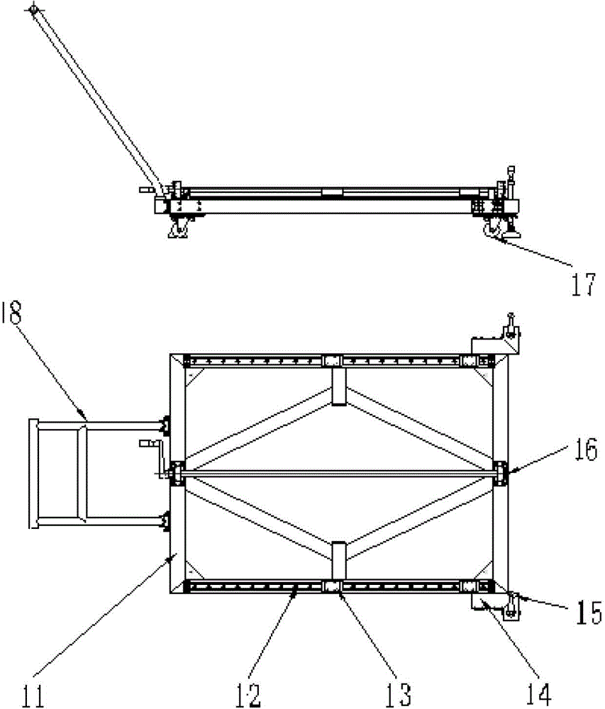 Side plate installing vehicle for omnidirectional fine-tuning satellite instrument