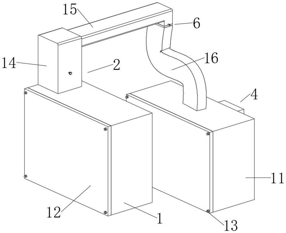 Ice maker component with good cold air drainage effect