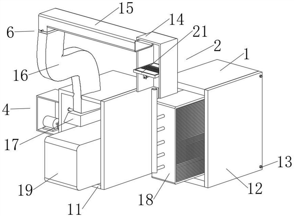 Ice maker component with good cold air drainage effect