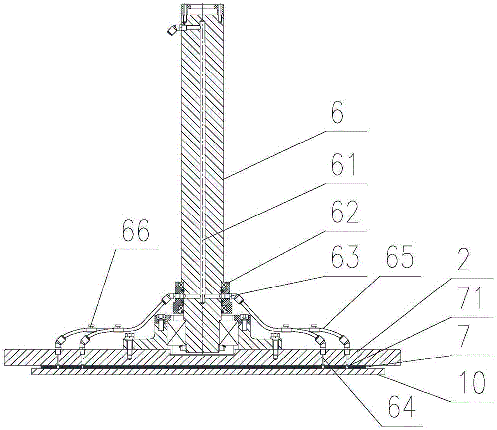 Polishing machine with improved adsorption method for polished parts