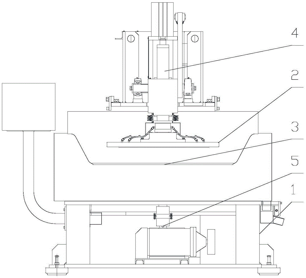 Polishing machine with improved adsorption method for polished parts