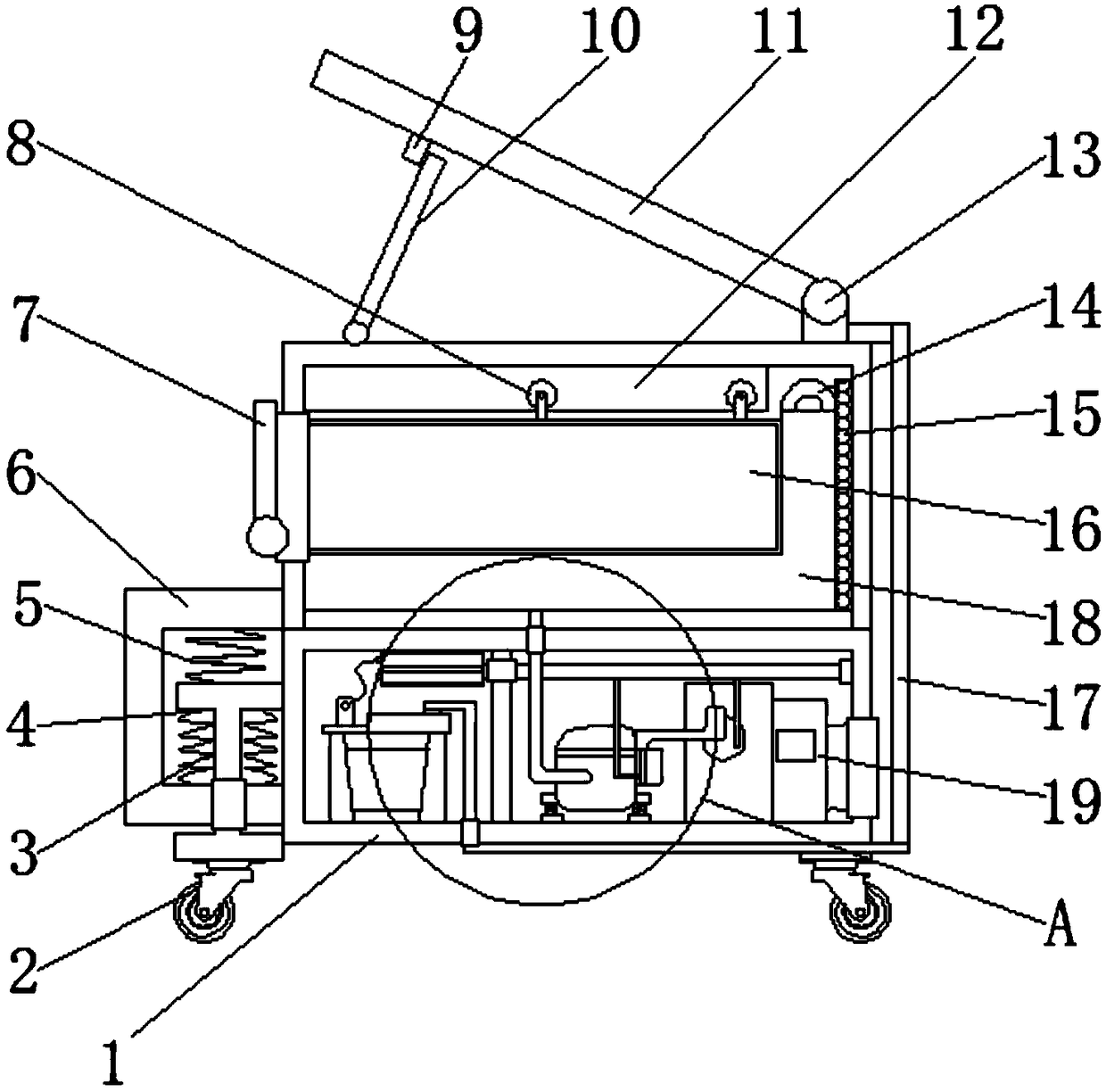 Freezing preserving box for new energy outdoor medical supplies and using method of freezing preserving box