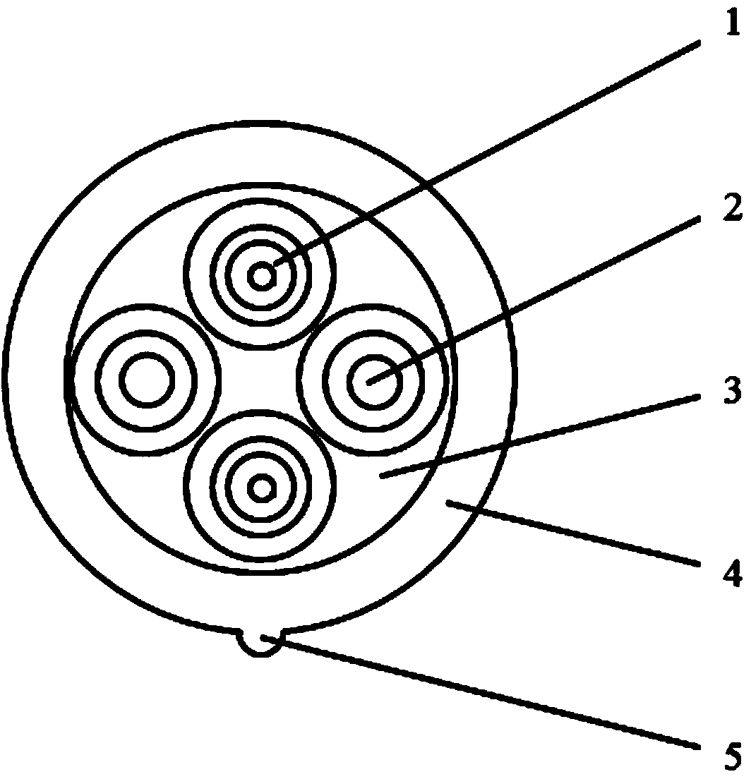 Radio frequency identification remote cable used for base station and manufacturing method thereof