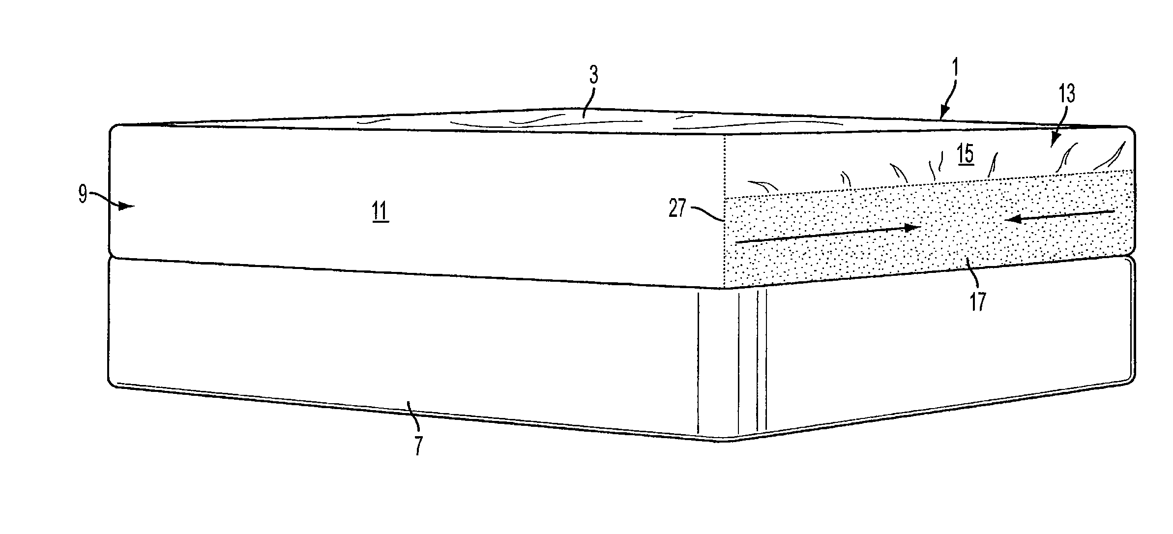 Mattress cover with fit enhancing composite end panels