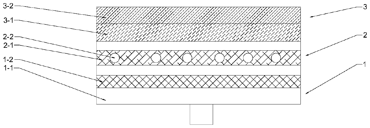 Gas infrared catalytic fiber layer and preparation method thereof