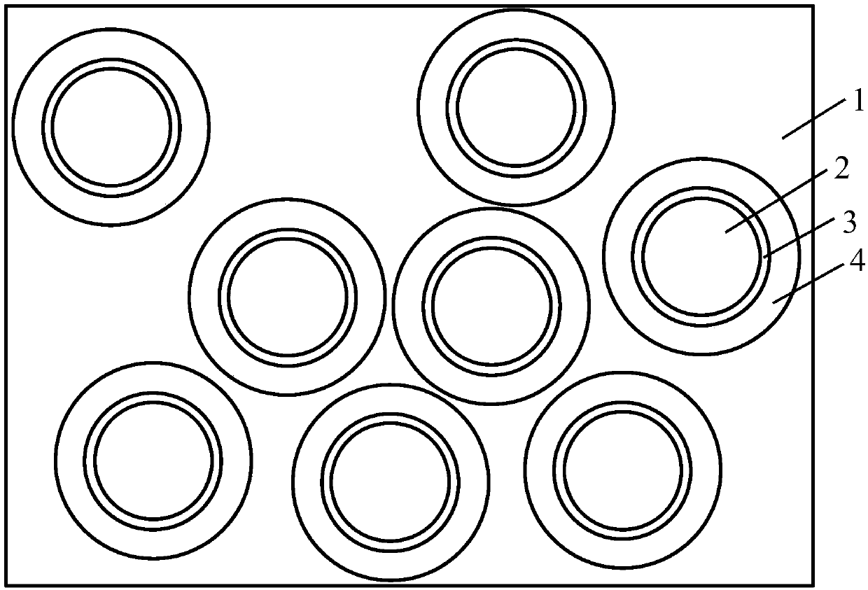 Tungsten carbide interface layer modified silicon carbide fiber-reinforced silicon carbide composite material and preparation method thereof