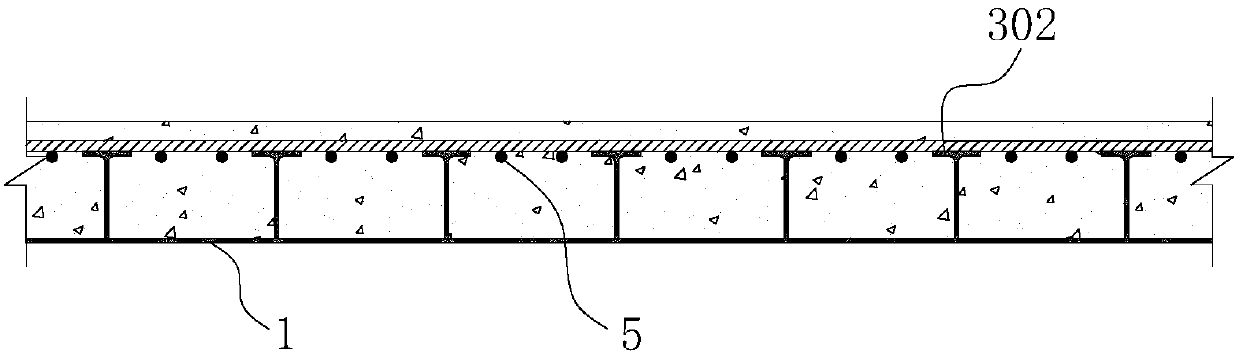 Orthotropic steel plate-concrete composite bridge deck and construction method thereof