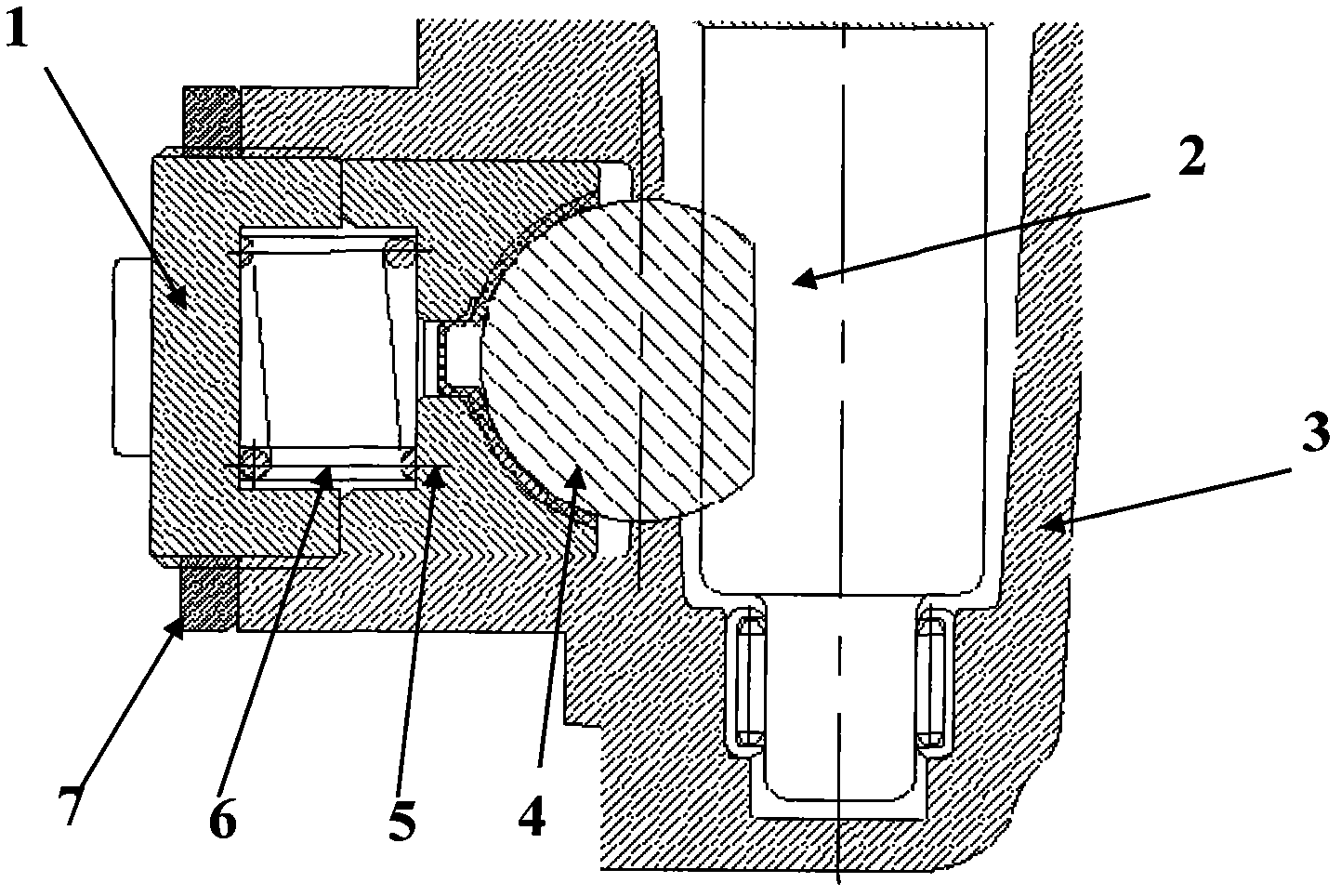 Adjusting mechanism for steering engine