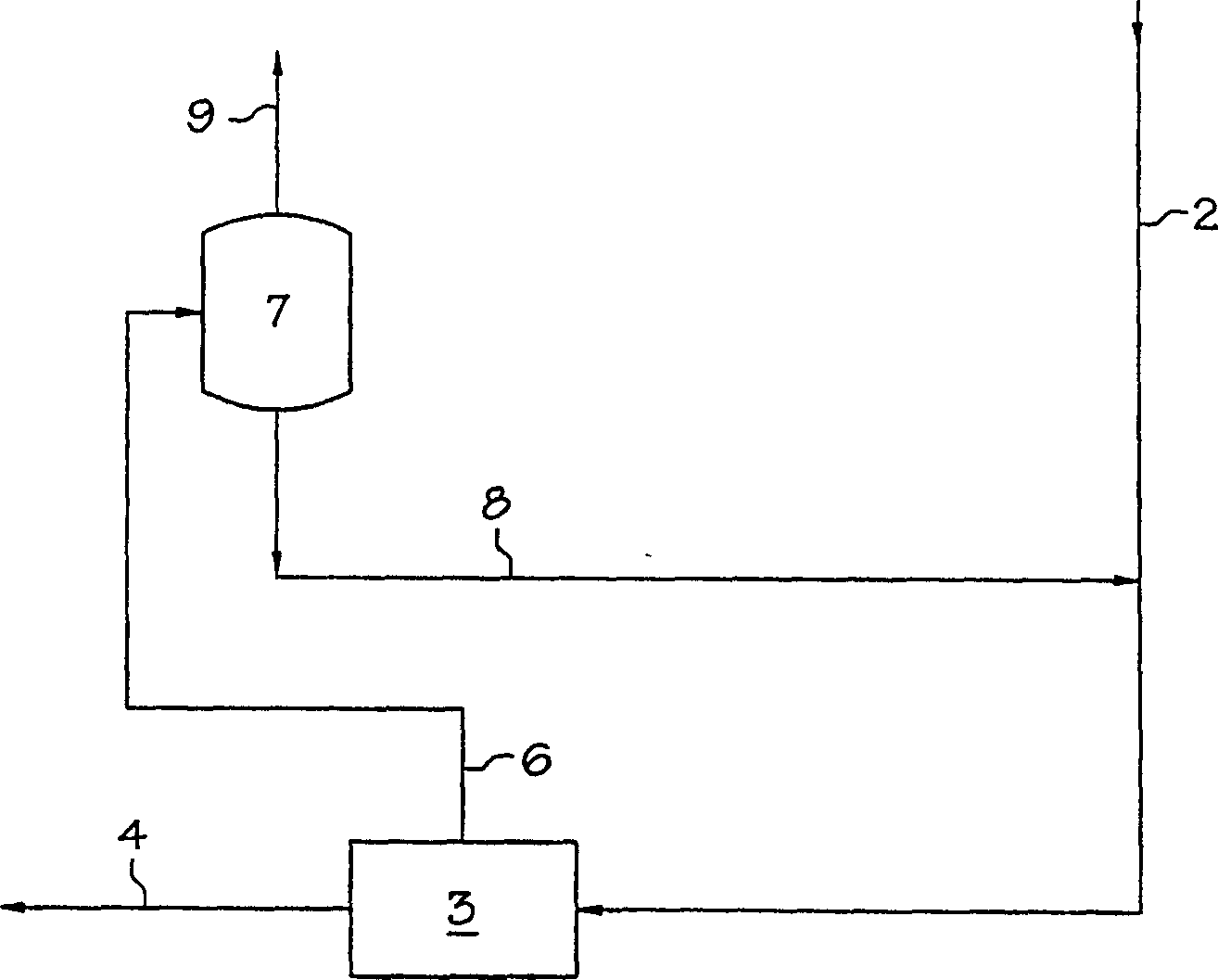 A method of removing polymer from and acid gas treating system