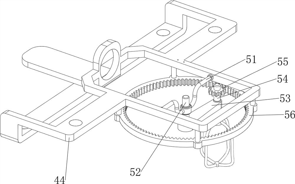 Egg paste mixing and stirring device for flour processing