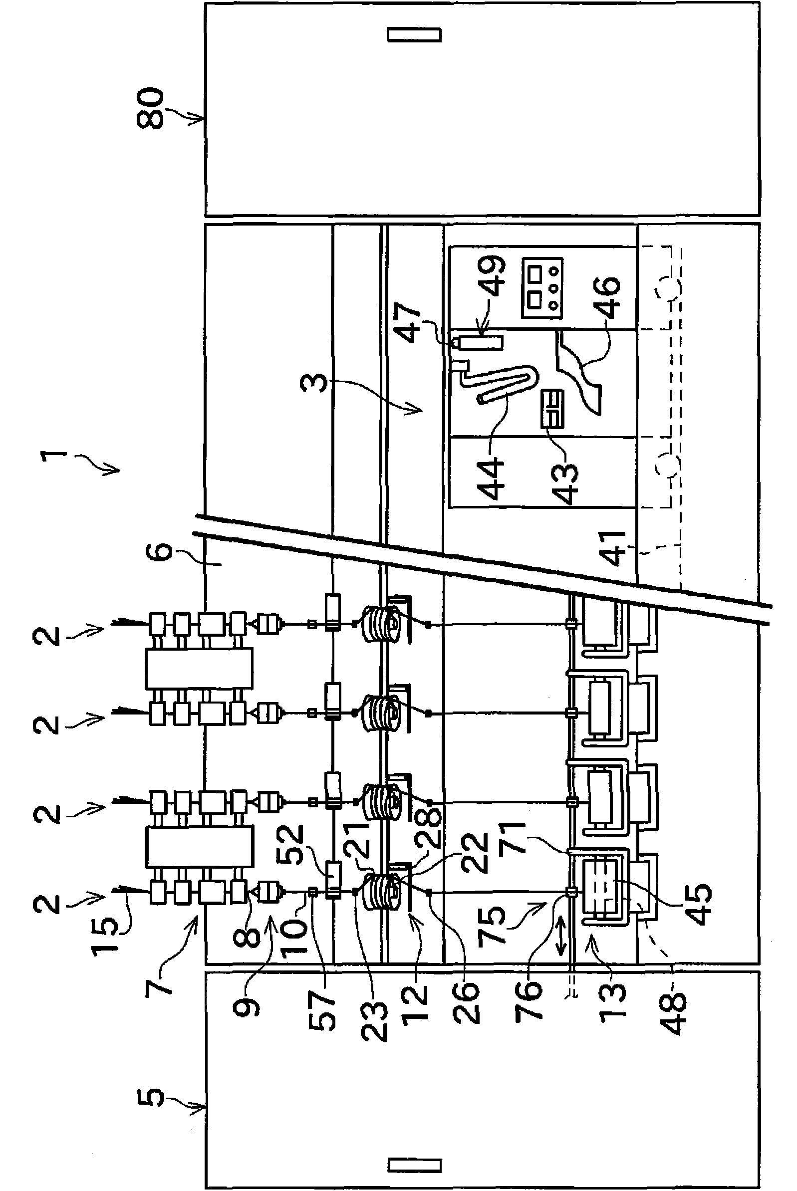 Yarn processing method and spinning machine