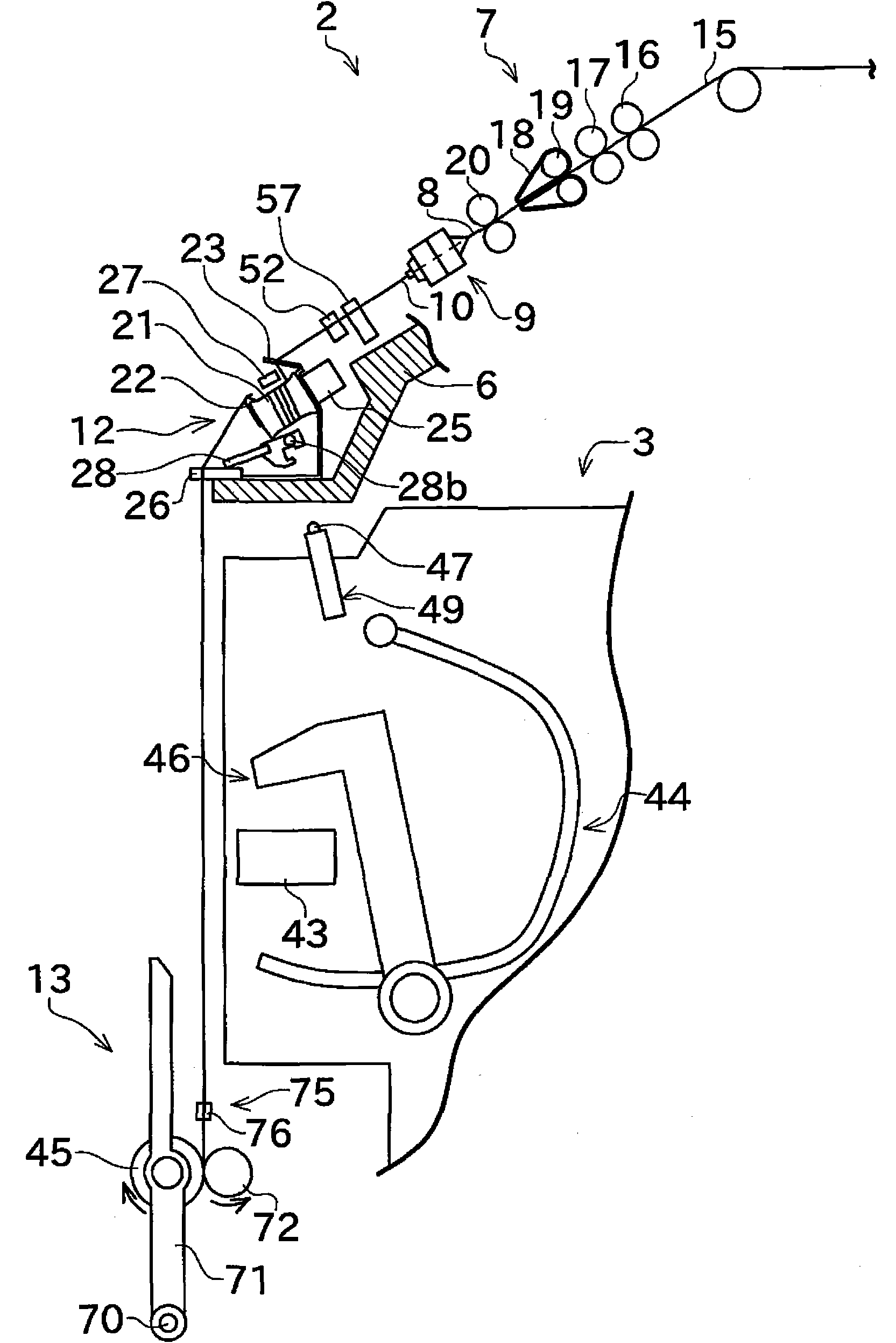 Yarn processing method and spinning machine