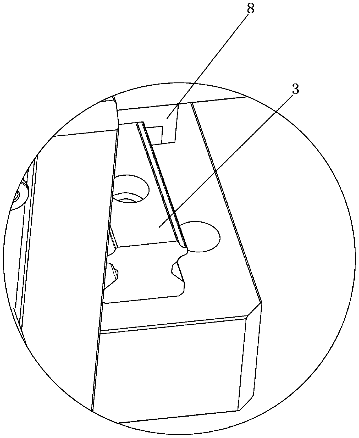 Numerical control machining center clamping mechanism and use method thereof