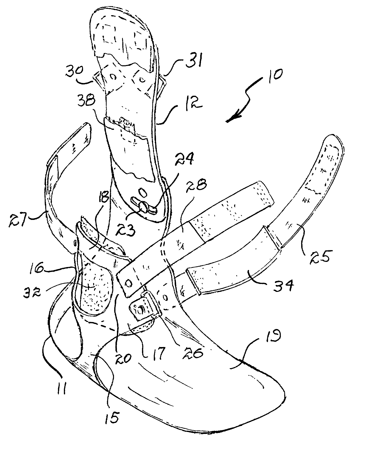 Rigid ankle and foot orthosis