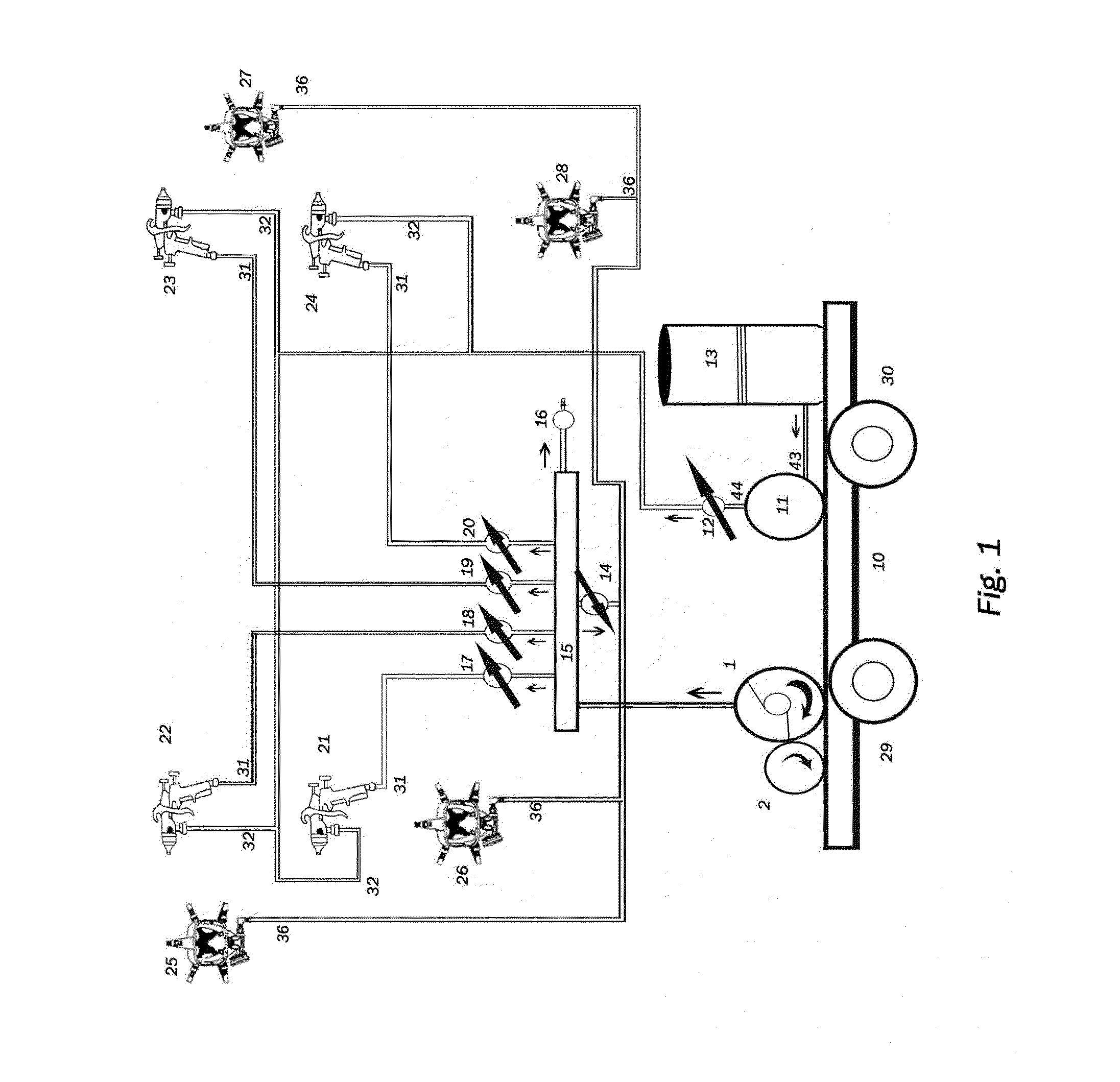 Multiple Station HVLP Spray Coating System Utilizing a Rotary Vane Pump and Manifold Design with a Control System Function