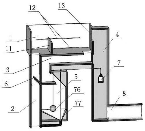 Automatic initial rainwater diversion device