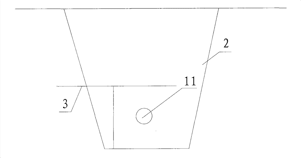 Pull tube mounting method of passing pipeline