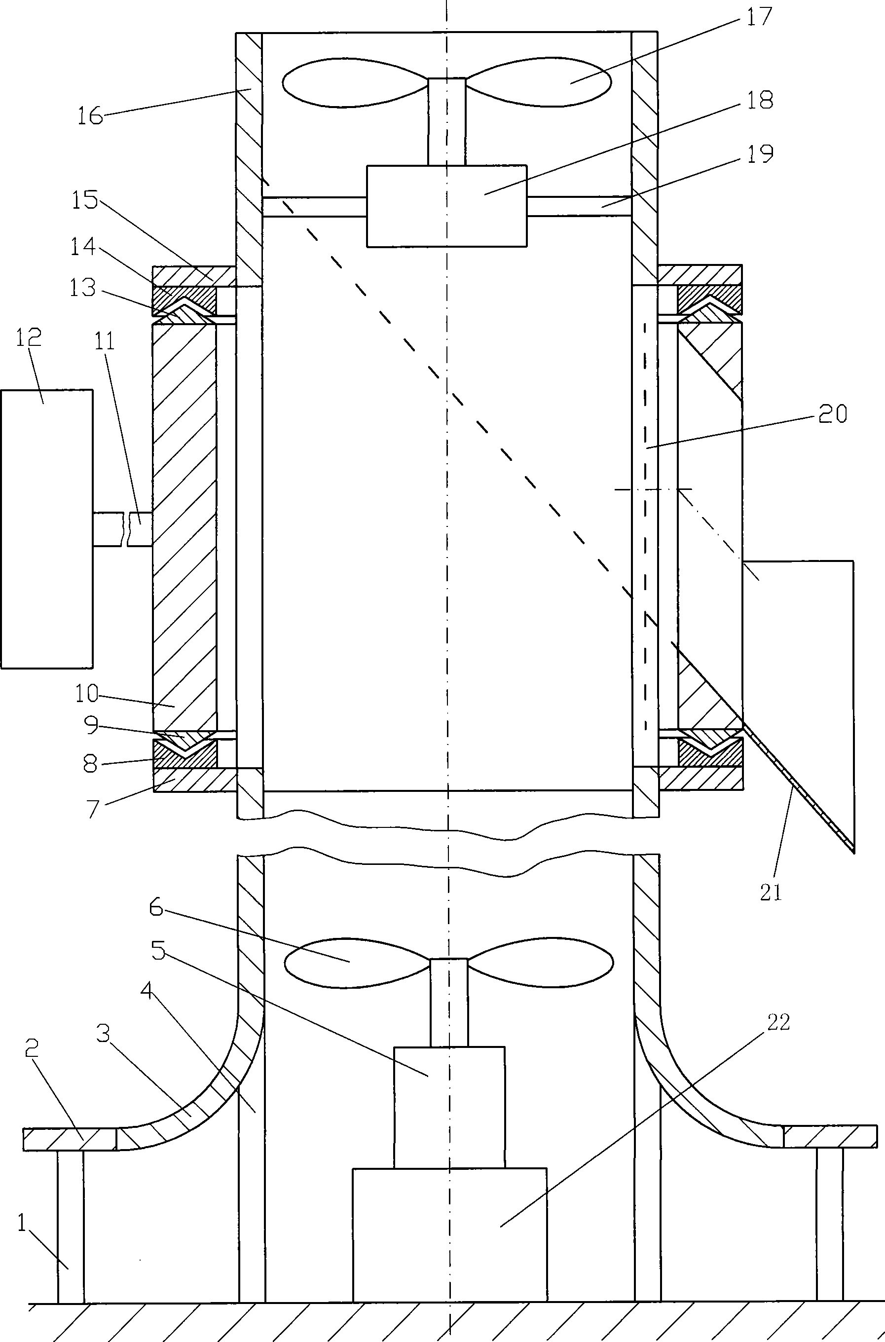 Wind power generation chimney