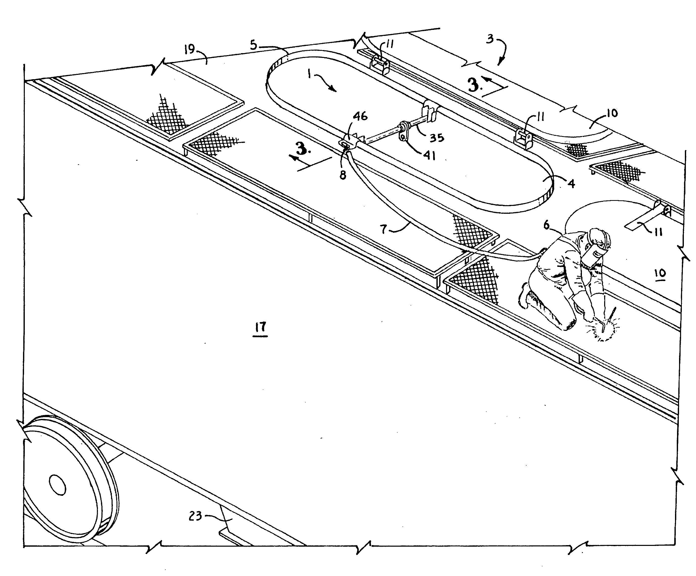 Safety line anchor