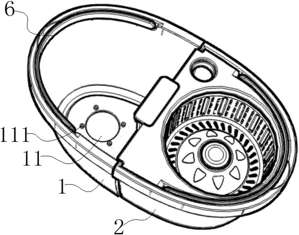 Water circulation type split mop barrel