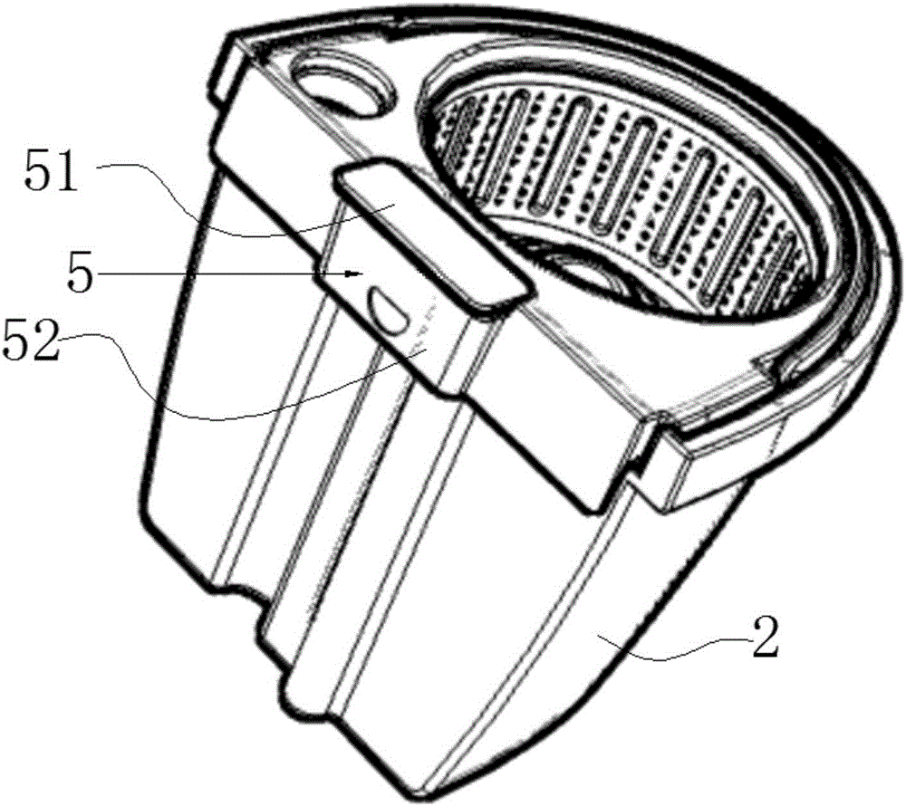 Water circulation type split mop barrel