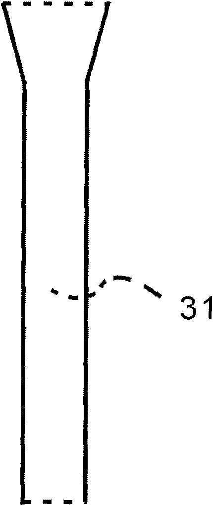 Artificial four-branch blood vessel stented elephant trunk and fixing device thereof