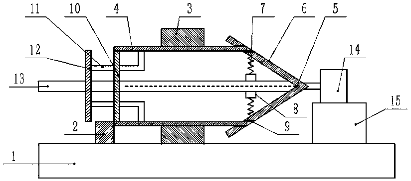 Hollow shaft inner wall polishing and painting device