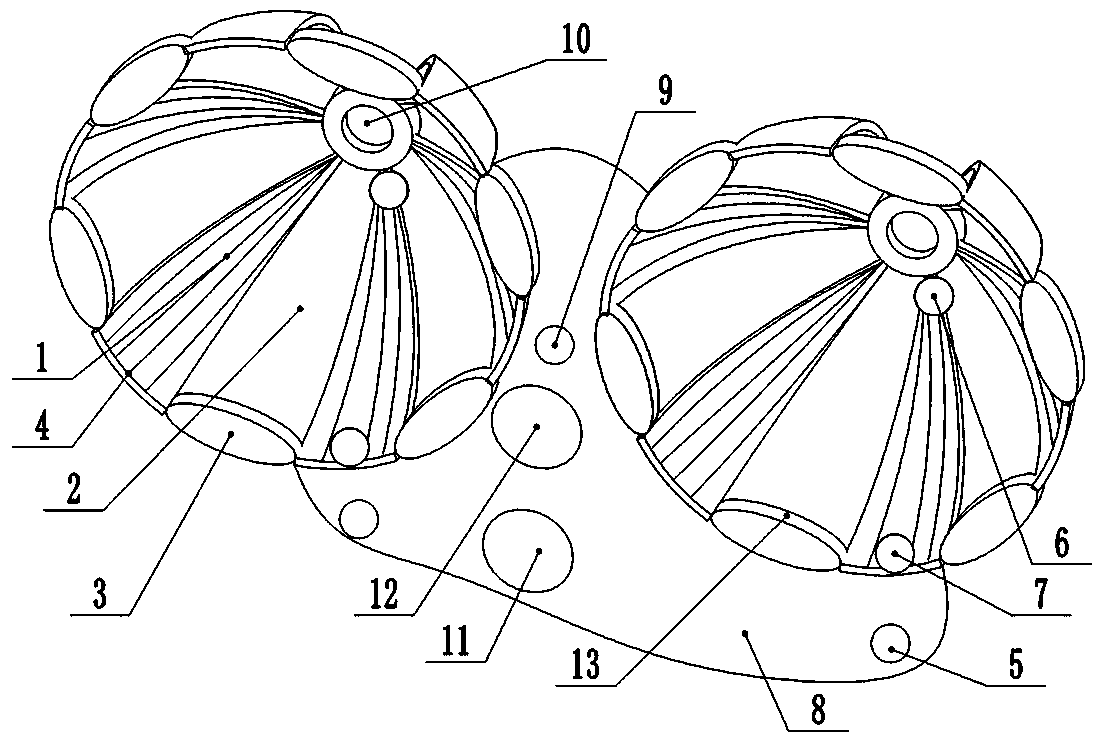 Medicine massage breast-dredging patch