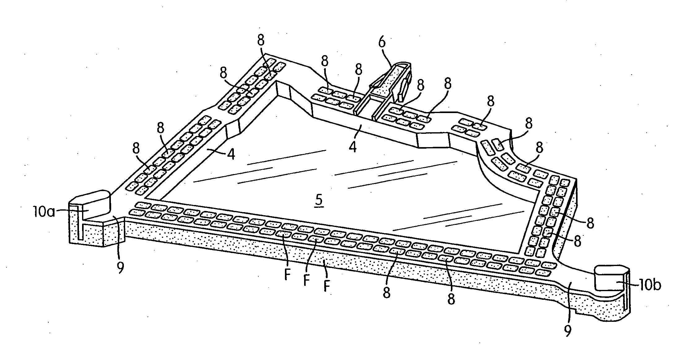 Holding jig for a formable material