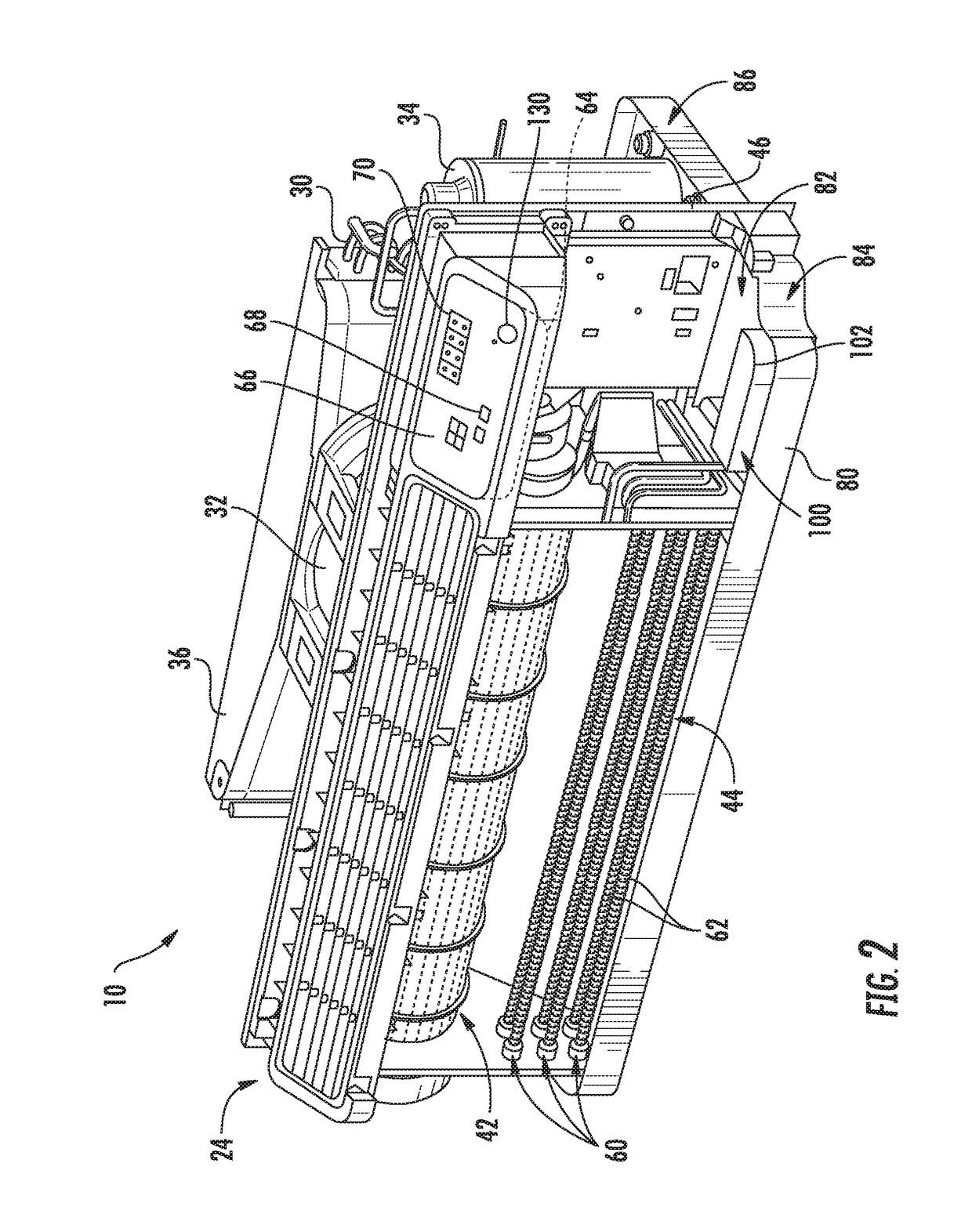 Corrosion inhibitor module for a packaged terminal air conditioner unit