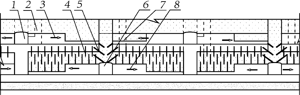 Two-tunneling bidirectional stripping two-step pre-support mining method