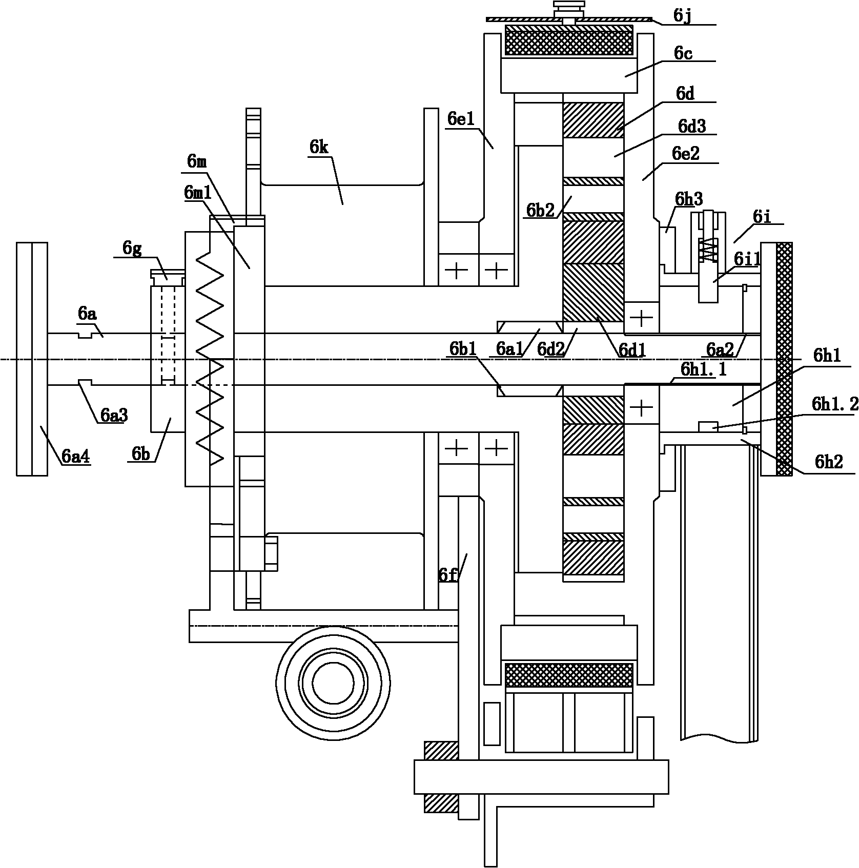 Variable-speed winch and foldable type onboard crane with same