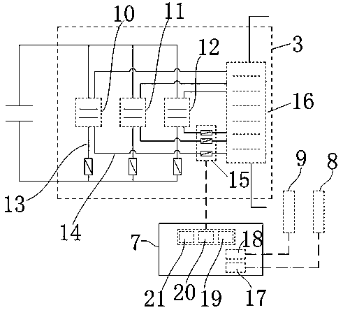 Wind power generation regulation and control grid connection system capable of combining energy storage and centralized inversion