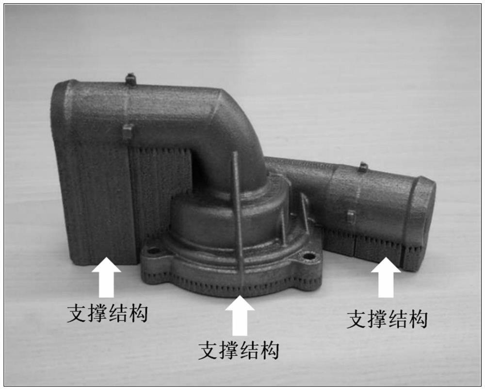 A method for removing support structures in additively manufactured titanium alloys