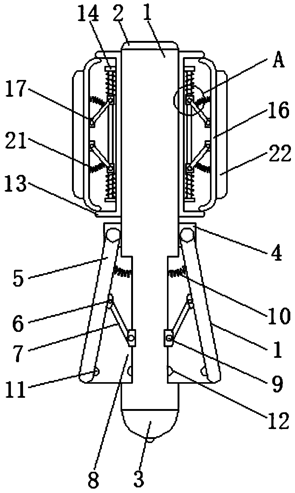 Laser pointer pen with anti-falling function