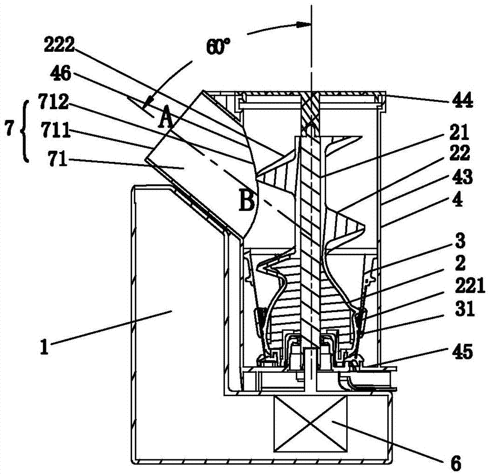 Rapidly-and-automatically-fed extrusion type juice extractor