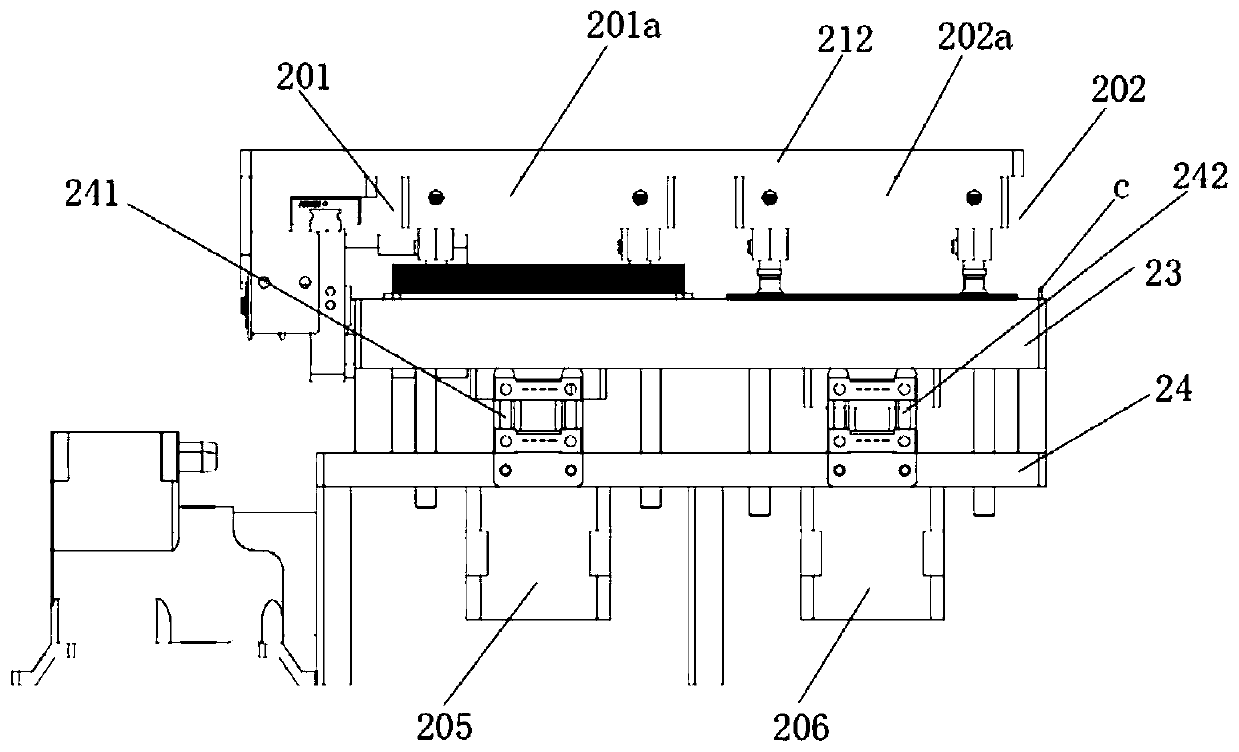 Card film and card core synchronous feeding mechanism