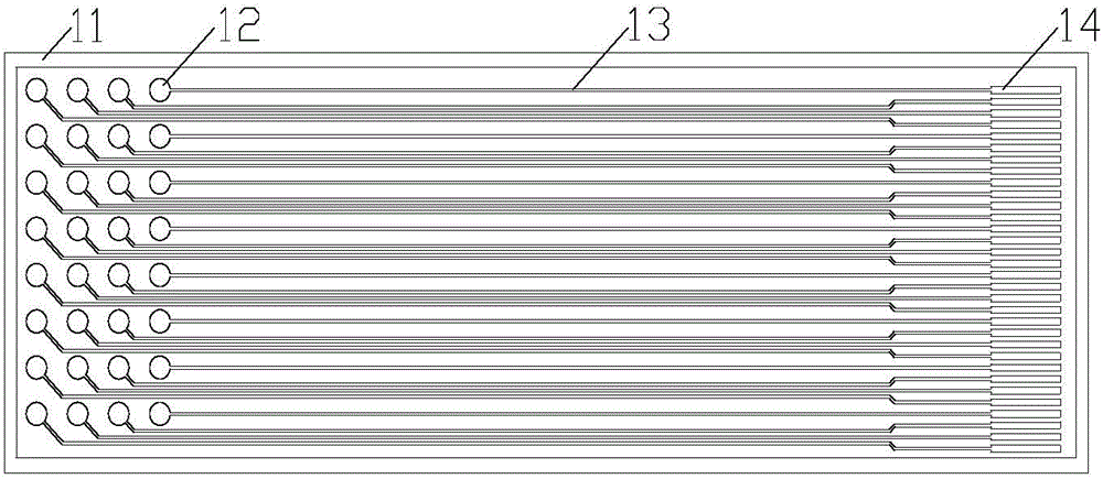 Flexible array reference electrode, and method for in situ researches of corrosion of metal weld by using electrode