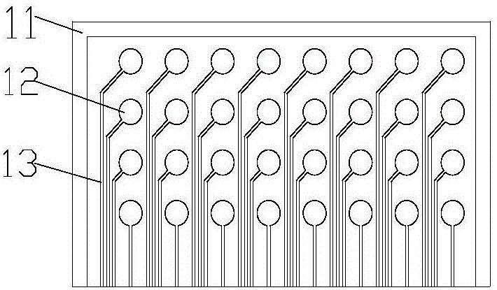 Flexible array reference electrode, and method for in situ researches of corrosion of metal weld by using electrode