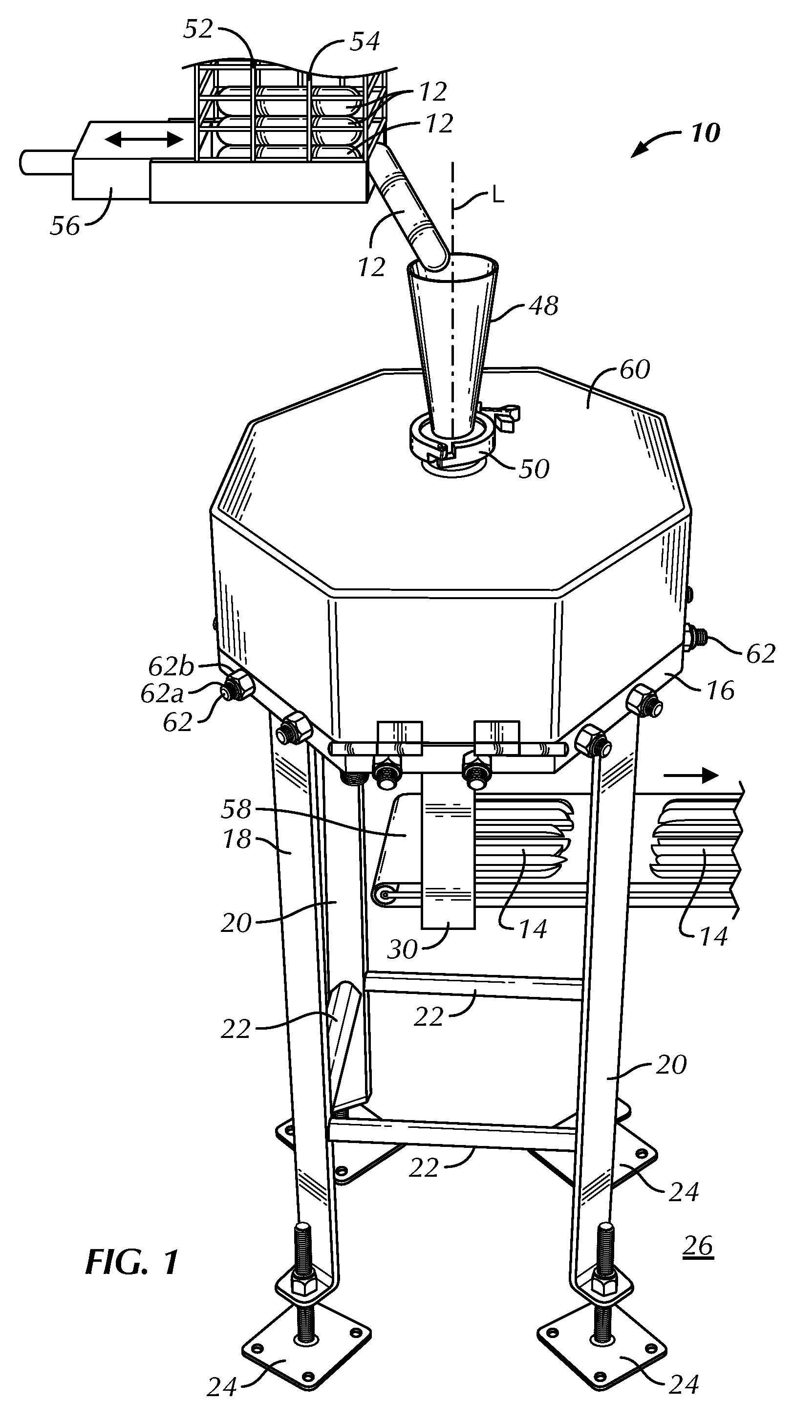 Apparatus for cutting elongated meat