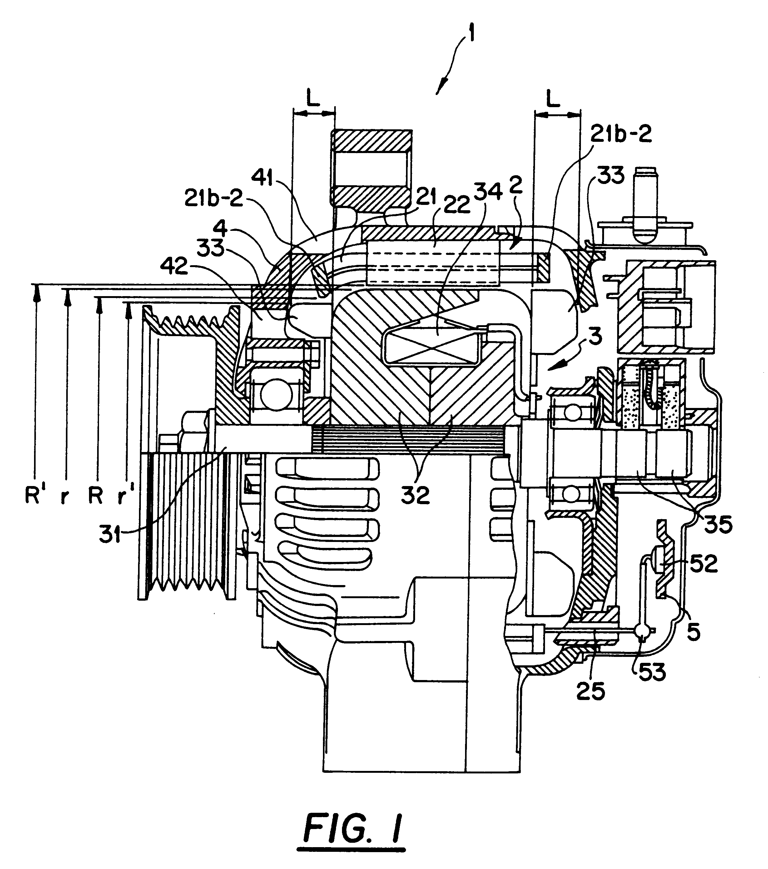 Alternator for vehicle