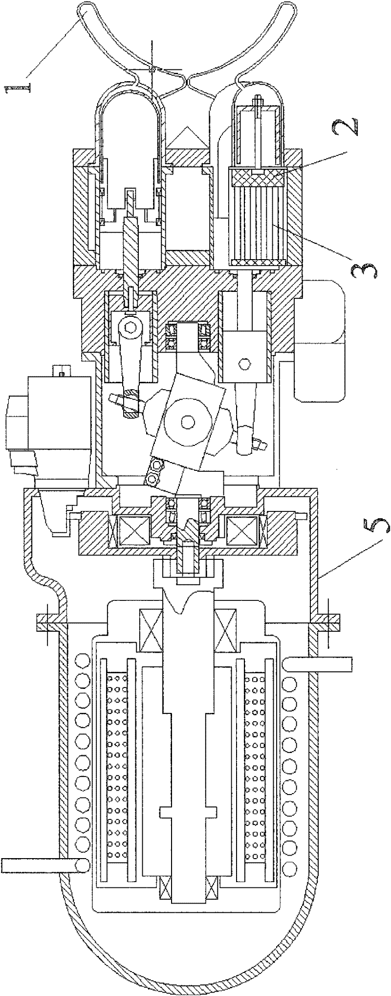 Waste heat power generation method of Stirling engine