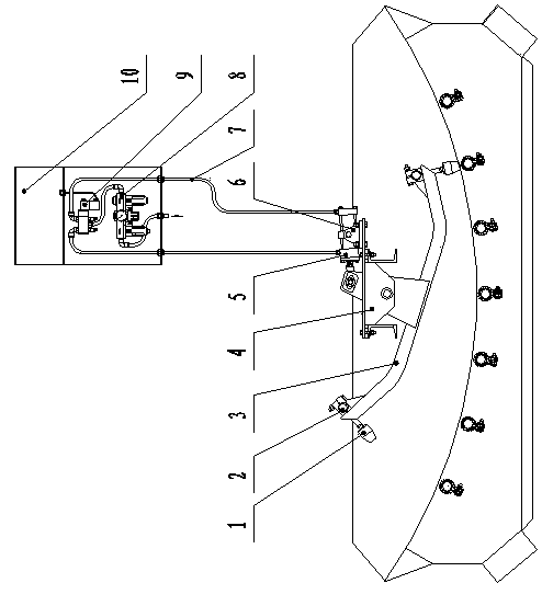 Rocking pneumatic impact machine