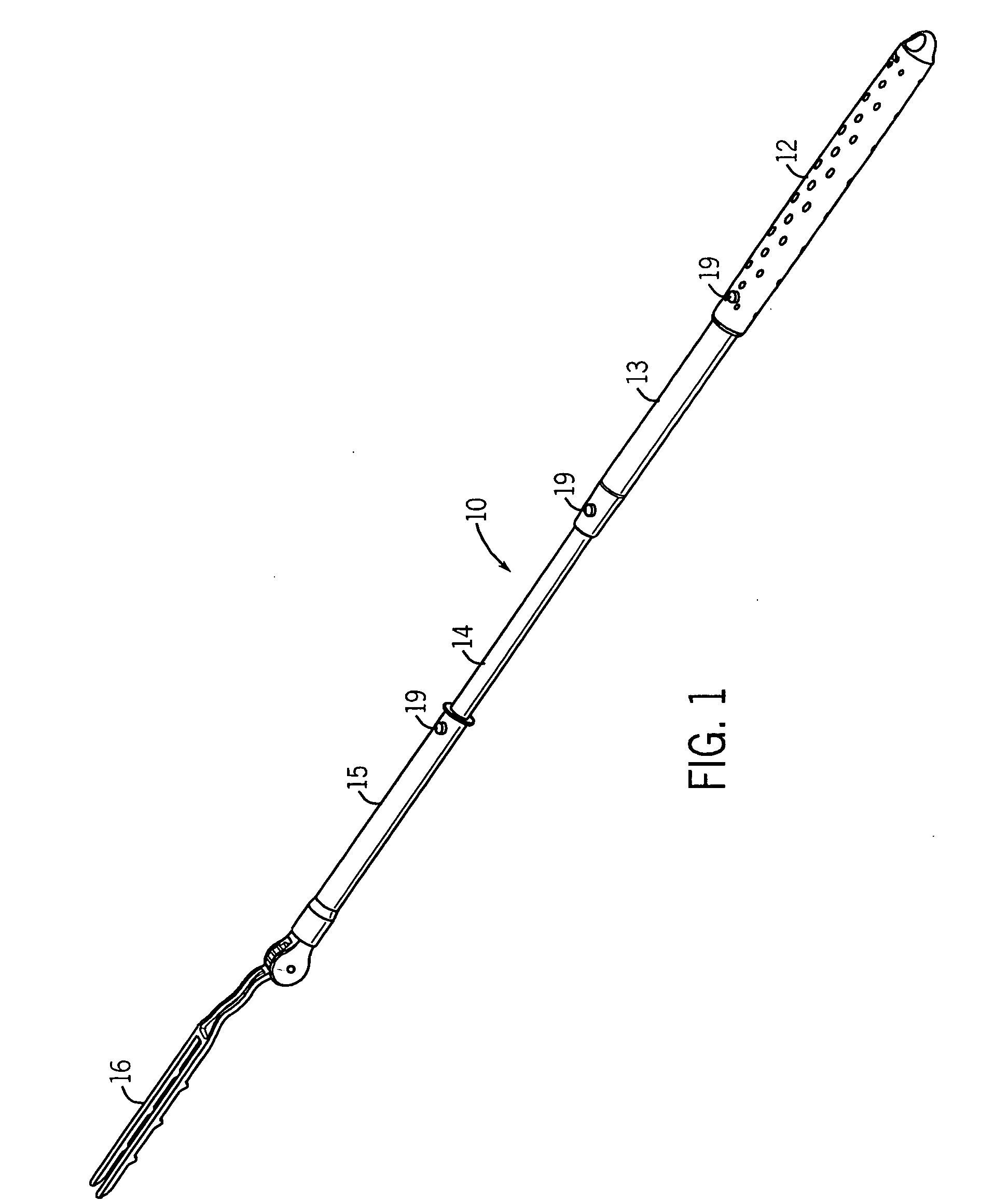 Adjustable holder for cleaning implement