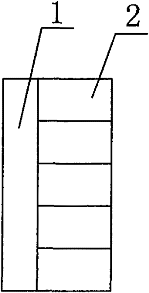 A device constituting the full action surface of a permanent magnet