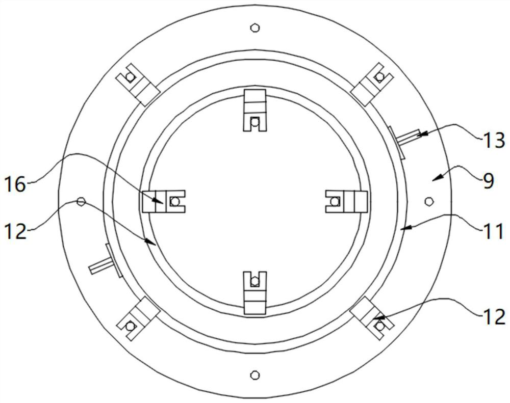 Annular test piece compaction forming device for tubular cracking test of semi-rigid base material