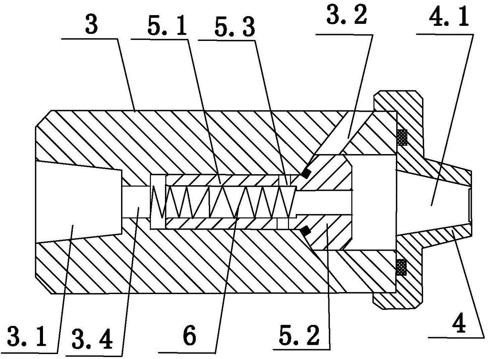 Cutting fluid spraying device for OCV valve