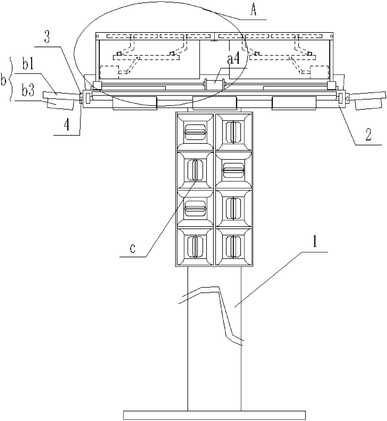 Street lamp illuminating system integrating wind energy and luminous energy power supply